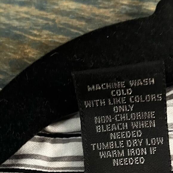 Lane Bryant Black and White Striped Button Down Shirt - Picture 11 of 11